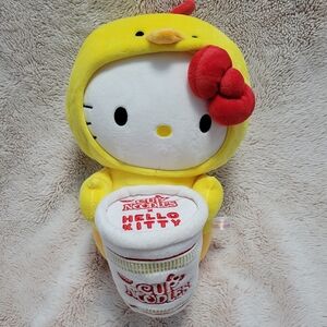 Hello Kitty Nissin Cup Noodle Plush Ramen Chicken Sanrio Kidrobot 14"